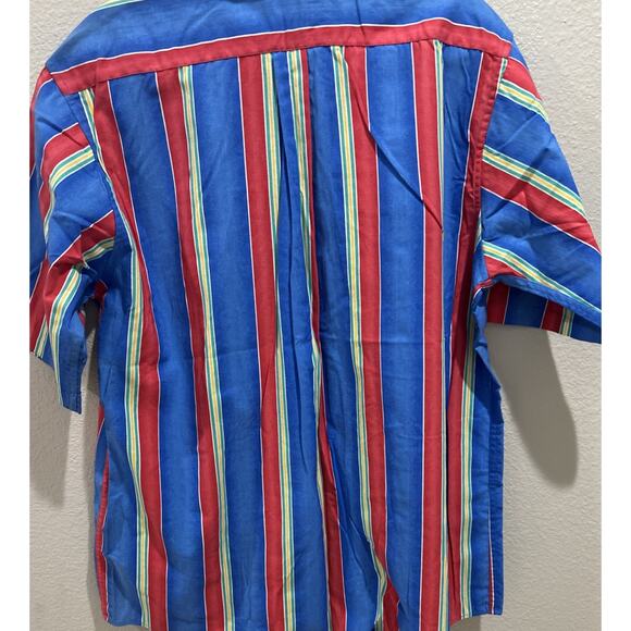 Duxbak Men’s XL Stripped Vintage Shirt, Y2K Cotton, Great Cond! L 32”, Chest 52” - Picture 8 of 16